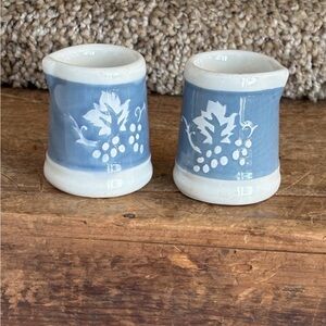 Blue and White Grape Motif Ceramic Creamer